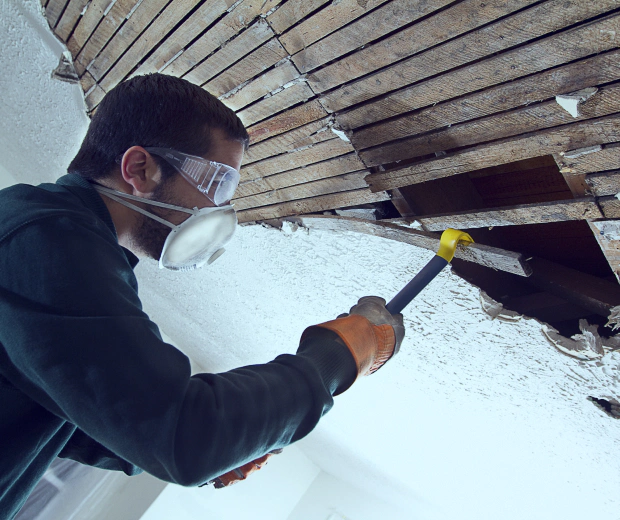 man restoring wooden ceiling LAFAYETTE LA